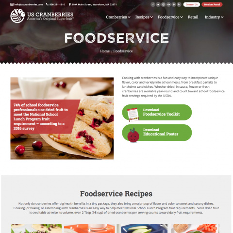 US Cranberries Foodservice