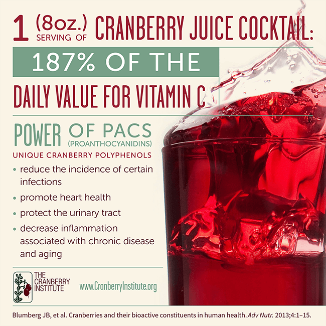 Cranberry Juicy Cocktail Infographic