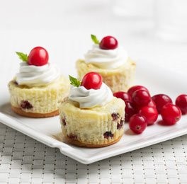 Mini Cranberry Cheesecake